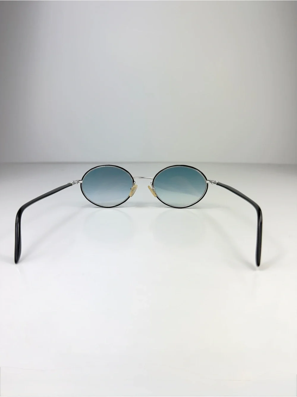 Vintage Christian Dior 2057 79D Sunglasses Custom Teal Mirror Oval Monsieur Set